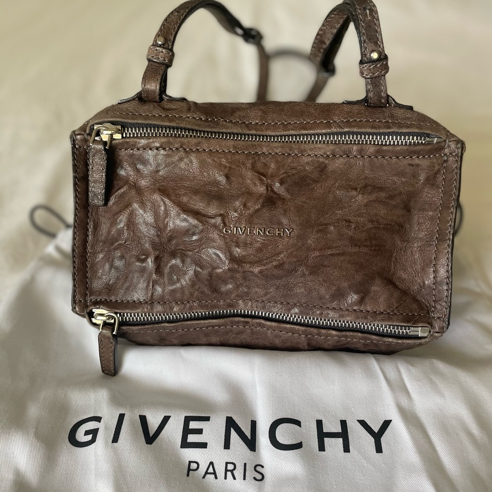 💫 Authentic GIVENCHY Pandora Crossbody Bag - Distressed Leather Mini